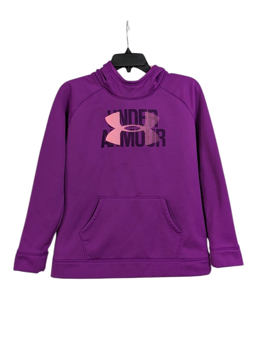 Under Armour Purple Mockneck Pullover Hoodie - Size Girls XL